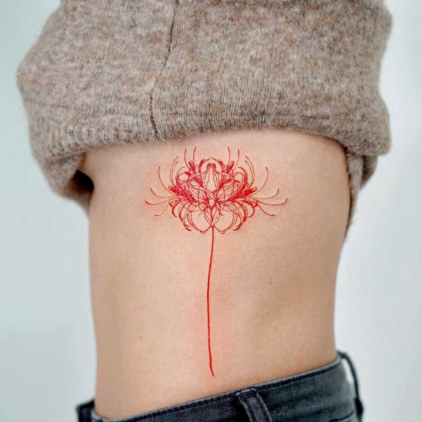 Red-Spider-Lily-Meaning-Tattoo