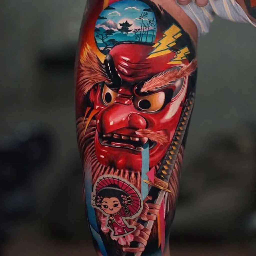 Oni-Mask-Tattoo---The-Meaning