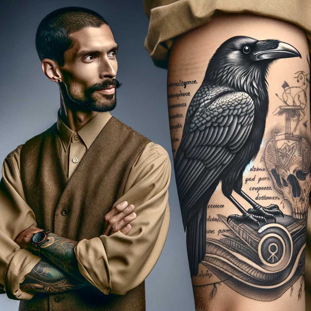 tattoo-design-crow-raven-Celtic-and-Norse-Mythology